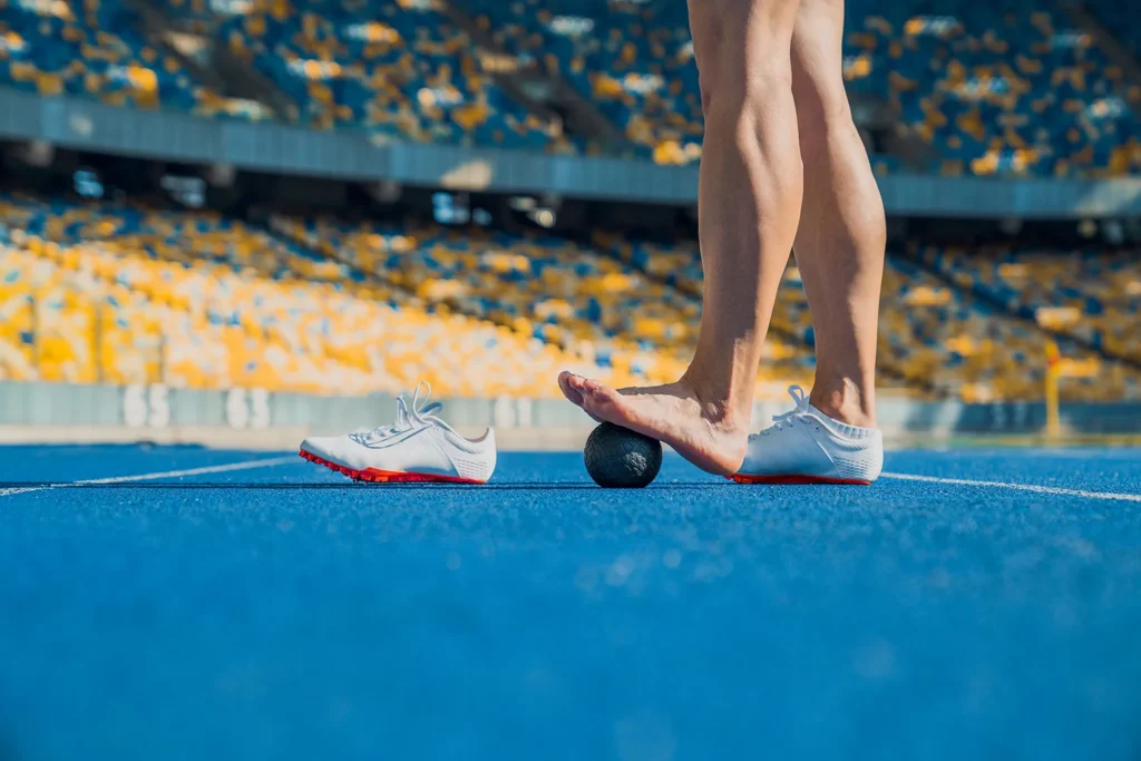 cropped shot of female athlete