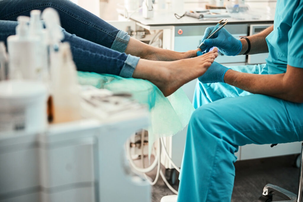 professional foot care treatment